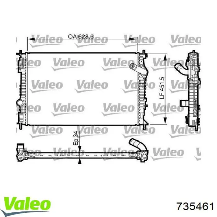 Купити 21410BB50A Nissan/Infiniti Радіатор двигуна