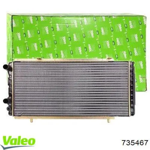 735467 VALEO Радіатор охолодження двигуна, додатковий