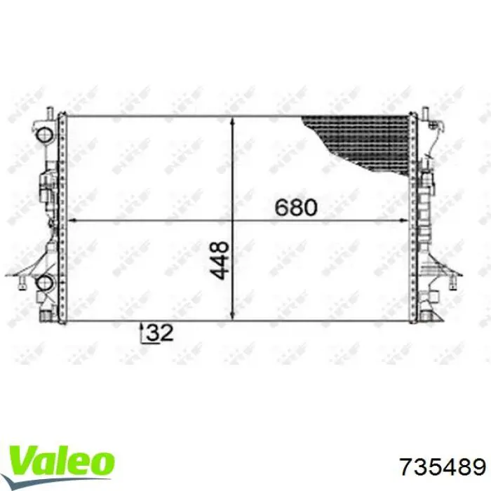Радіатор основний Renault (RVI) 8200292771 ціна, від 149.47 USD