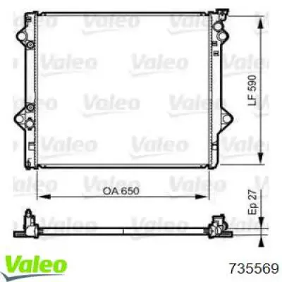 Радіатор основний VALEO 735569 ціна, від 118.26 USD