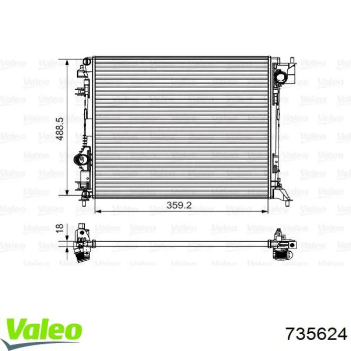 Купити 214101527R Renault (RVI) Радіатор двигуна