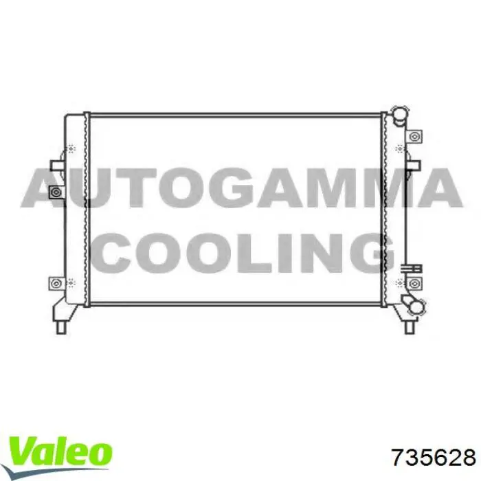 Купити 735628 VALEO Радіатор двигуна