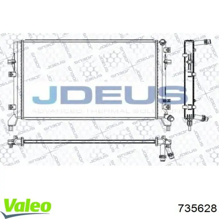 735628 VALEO Радіатор охолодження двигуна