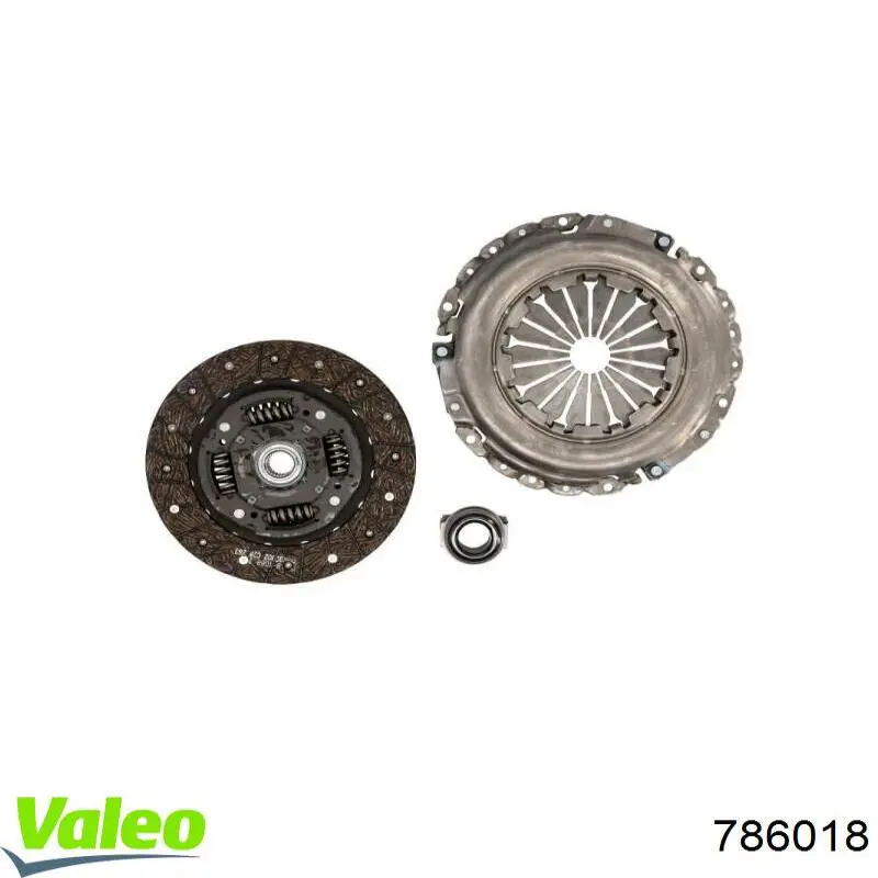 Купити 786018 VALEO Комплект зчеплення (диск, корзина, підшипник)