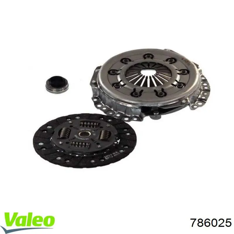 Купити 786025 VALEO Комплект зчеплення (диск, корзина, підшипник)