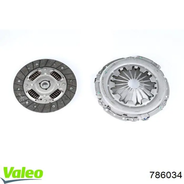 Купити 786034 VALEO Комплект зчеплення (диск, корзина, підшипник)