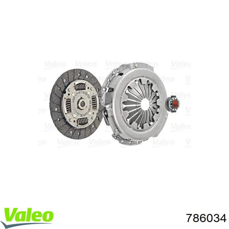 Комплект зчеплення (3 частини) VALEO 786034 ціна, від 71.49 USD