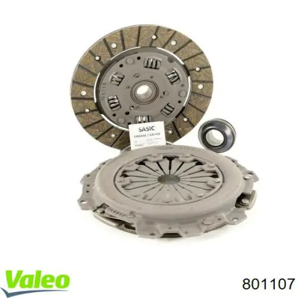 Купити 801107 VALEO Комплект зчеплення (диск, корзина, підшипник)