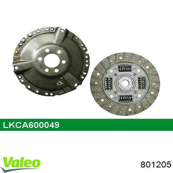 Купити 801205 VALEO Комплект зчеплення (диск, корзина, підшипник)