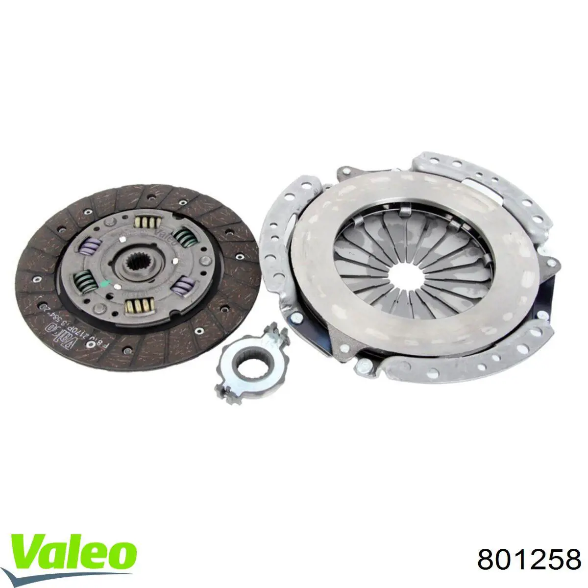 Купити 801258 VALEO Комплект зчеплення (диск, корзина, підшипник)