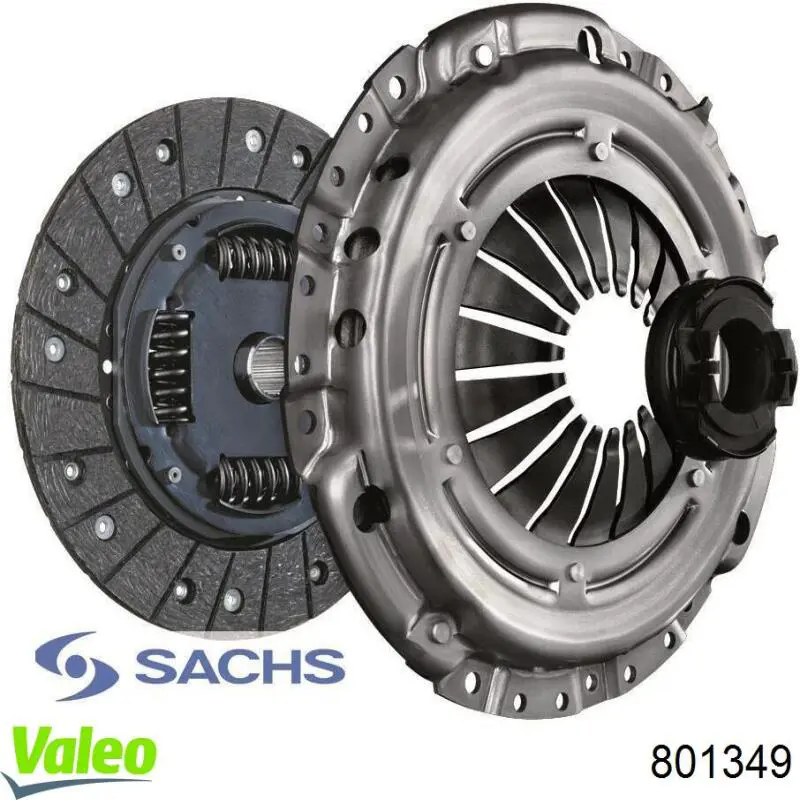 Комплект зчеплення (3 частини) VALEO 801349 ціна, від 101.98 USD