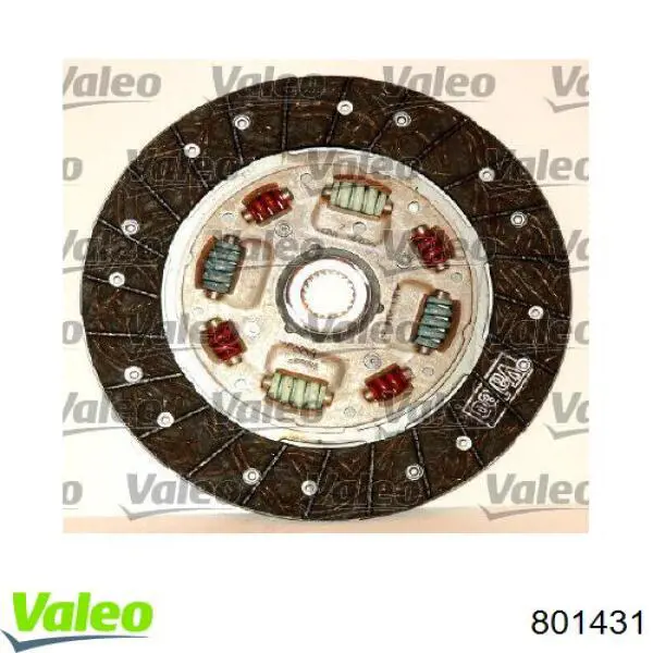 Купити 801431 VALEO Комплект зчеплення (диск, корзина, підшипник)