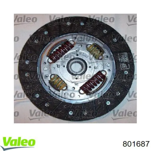 Купити 801687 VALEO Комплект зчеплення (диск, корзина, підшипник)