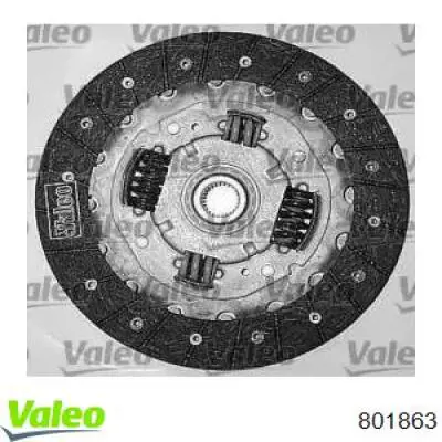 Купити 801863 VALEO Комплект зчеплення (диск, корзина, підшипник)