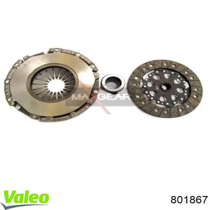 Купити 801867 VALEO Комплект зчеплення (диск, корзина, підшипник)