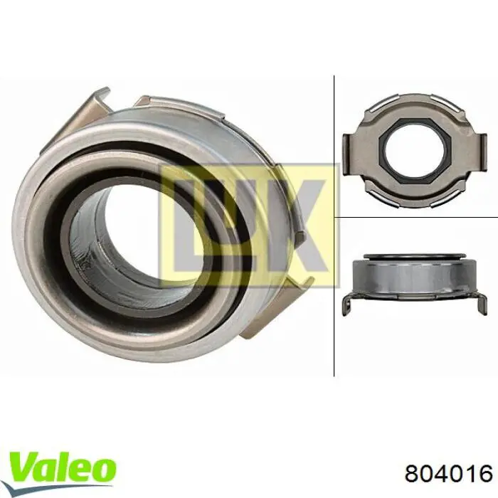 Вижимний підшипник VALEO 804016 ціна, від 16.66 USD