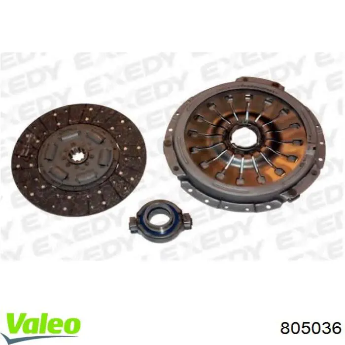 Купити 805036 VALEO Комплект зчеплення (диск, корзина, підшипник)