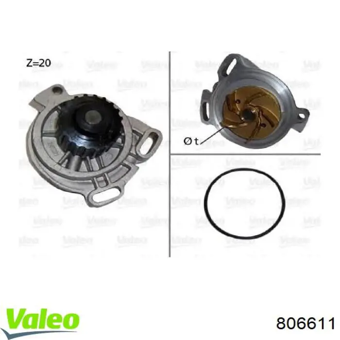 Вижимний підшипник VALEO 806611 ціна, від 97.74 USD