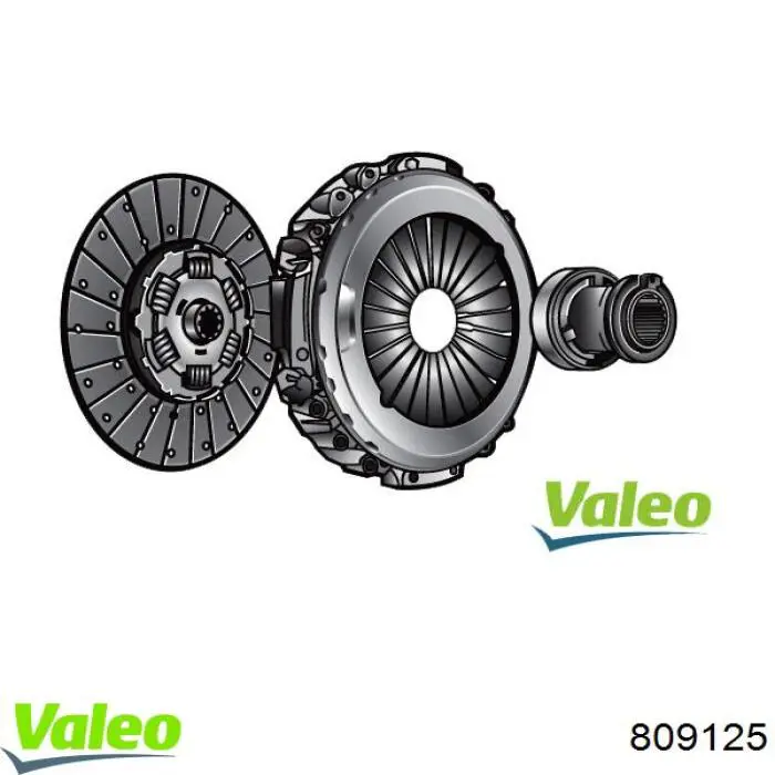 809125 VALEO комплект зчеплення (3 частини)