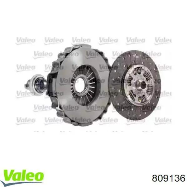 Купити 809136 VALEO Комплект зчеплення (диск, корзина, підшипник)