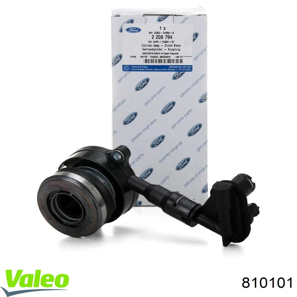 Робочий циліндр зчеплення в зборі з вижимним підшипником VALEO 810101