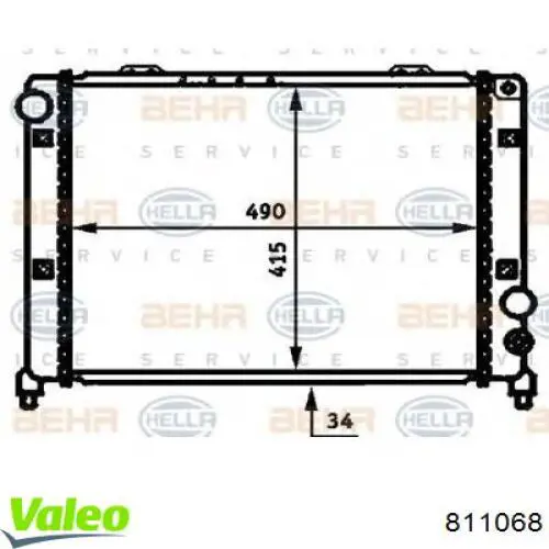 Радіатор 60507819 Fiat/Alfa/Lancia