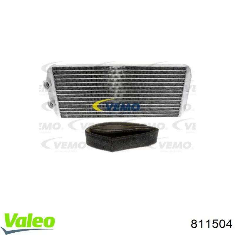 811504 VALEO Радіатор опалювача салону