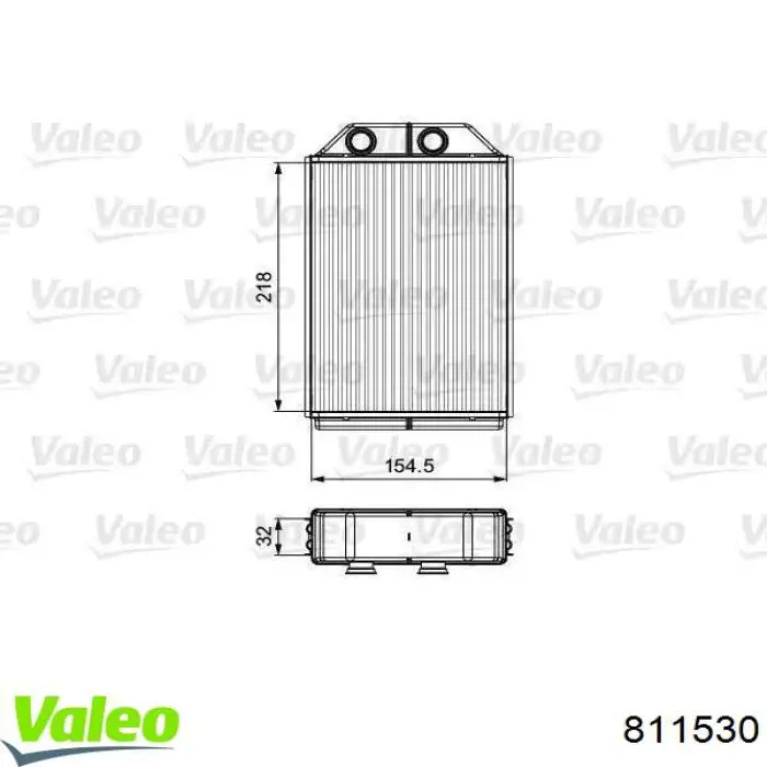 811530 VALEO радіатор пічки (обігрівача)