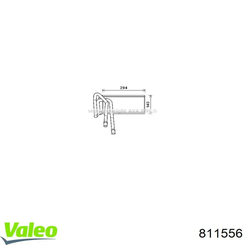 811556 VALEO Шланг радіатора опалювача/грубки