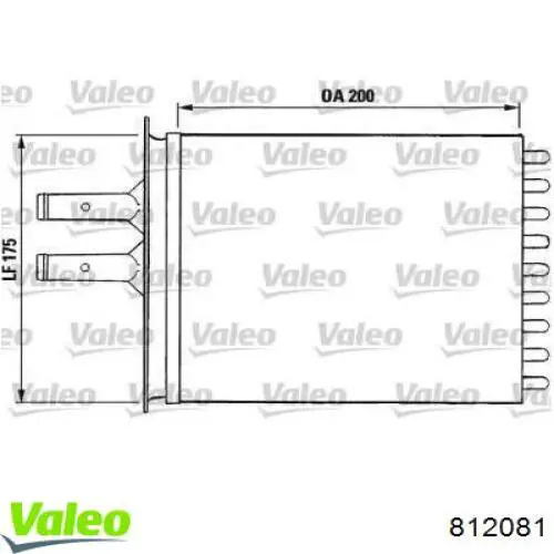 Радіатор пічки (обігрівача) 812081 VALEO