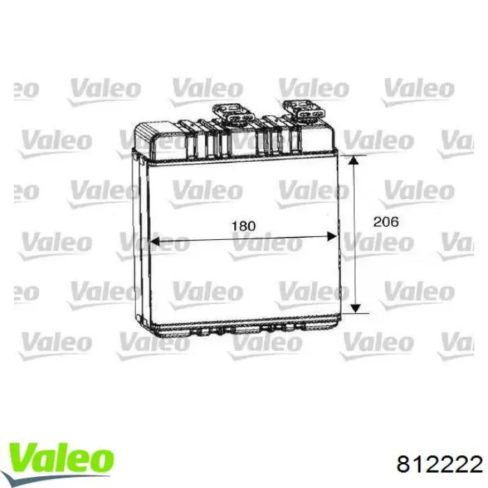 Радіатор пічки 812222 VALEO