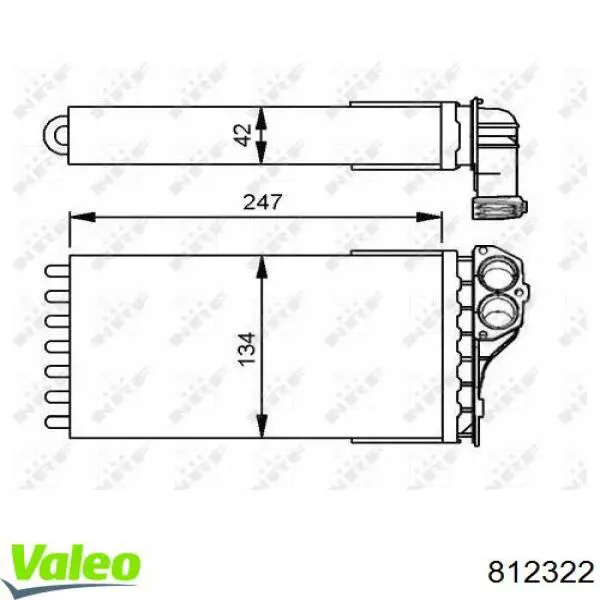 Купити 812322 VALEO Теплообмінник