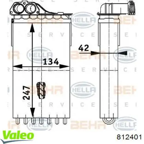 Радіатор обігрівача Magneti Marelli 350218455000