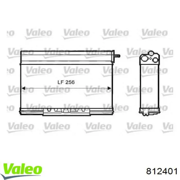 Радіатор пічки 812401 VALEO