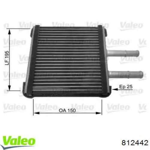Радіатор пічки (обігрівача) VALEO 812442 ціна, від 27.19 USD