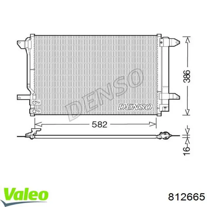 812665 VALEO Конденсатор