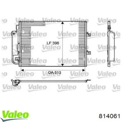 814061 VALEO Конденсатор