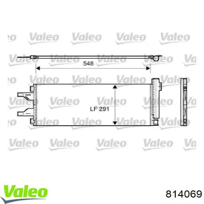 Купити 814069 VALEO Радіатор системи охолодження кондиціонера