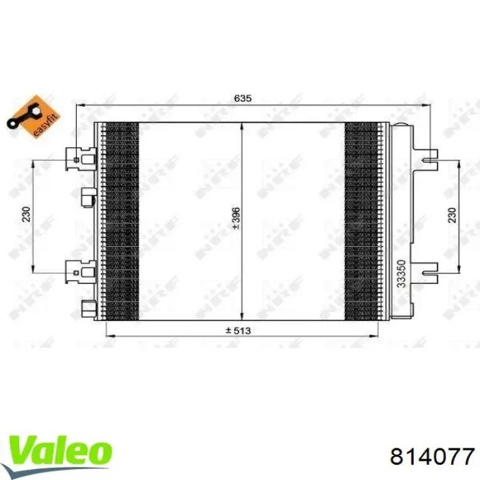 Купити 814077 VALEO Радіатор системи охолодження кондиціонера