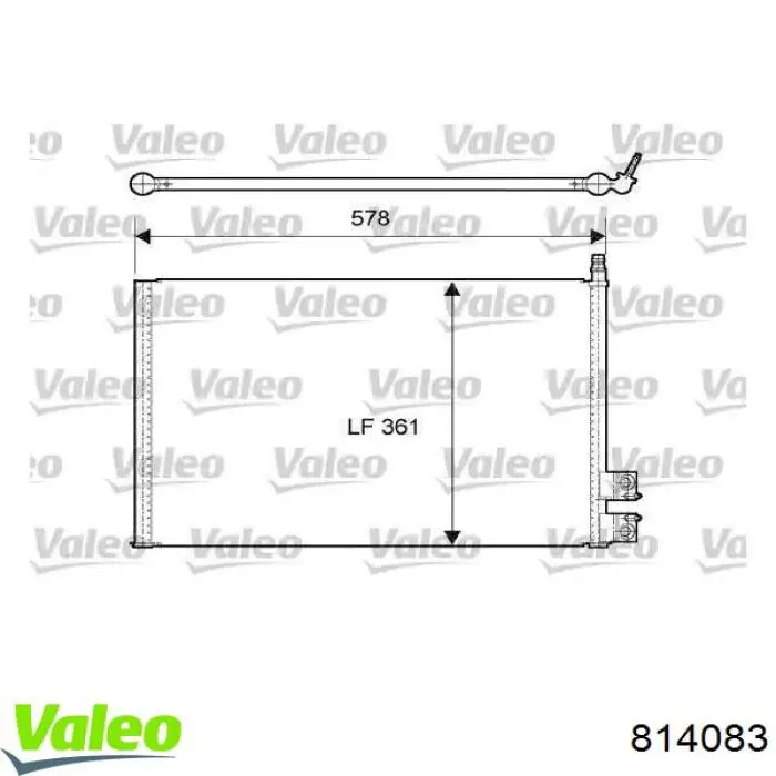 Конденсатор кондиціонера VALEO 814083 ціна, від 71.76 USD