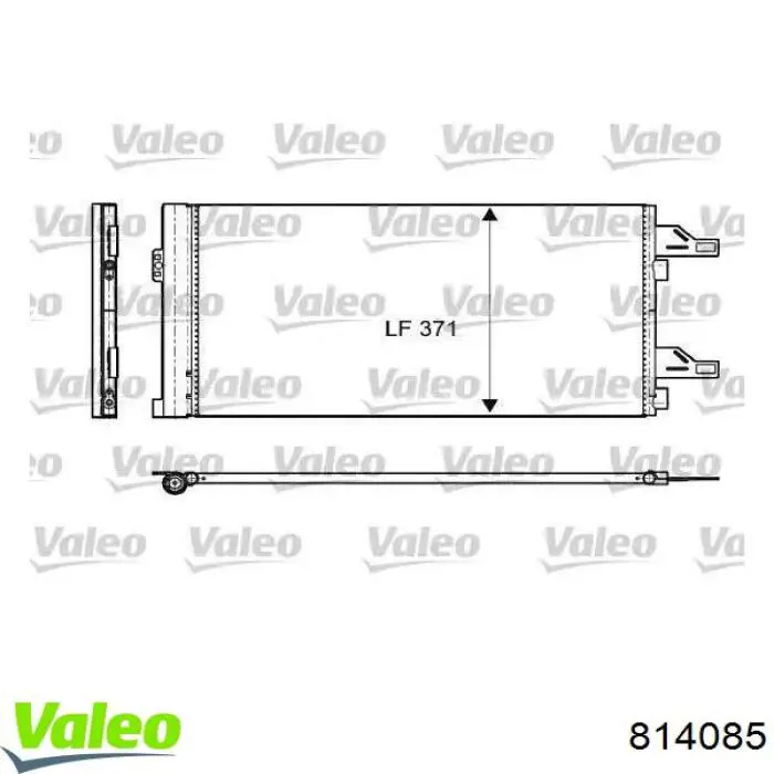 Радіатор кондиціонера 814085 VALEO