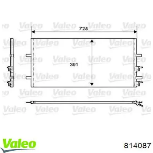 Радіатор кондиціонера 814087 VALEO