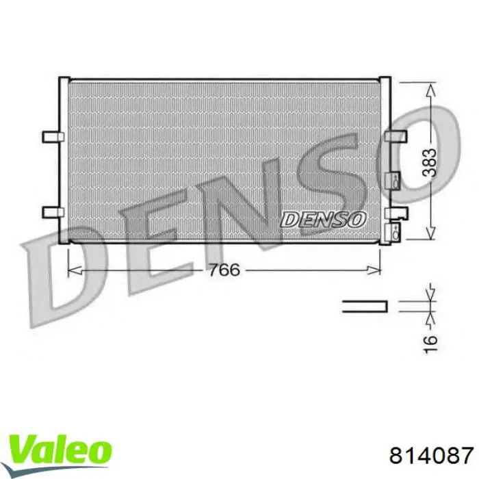 814087 VALEO Конденсатор