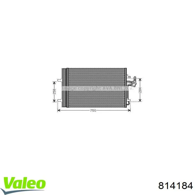 Конденсатор кондиціонера VALEO 814184 ціна, від 98.05 USD