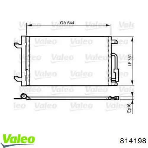Конденсатор кондиціонера VALEO 814198 ціна, від 72.32 USD