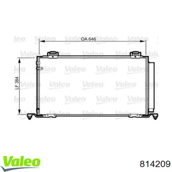 Конденсатор кондиціонера VALEO 814209 ціна, від 78.14 USD