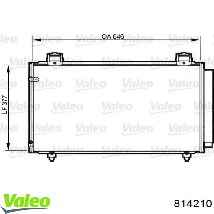 Конденсатор кондиціонера VALEO 814210 ціна, від 96.28 USD
