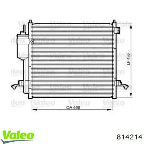 Конденсатор кондиціонера VALEO 814214 ціна, від 87.37 USD