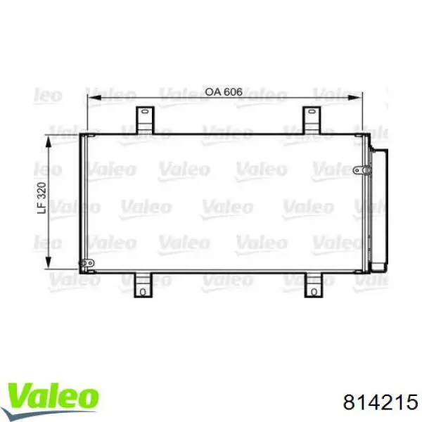 Конденсатор кондиціонера VALEO 814215 ціна, від 69.86 USD