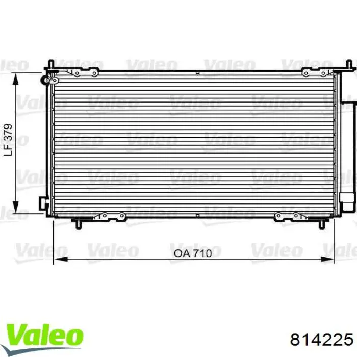 Конденсатор кондиціонера VALEO 814225 ціна, від 78.27 USD